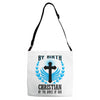 By Birth Christian By the Grace of God Adjustable Strap Totes