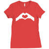 love hands Ladies Fitted T-Shirt