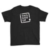 this side up funny drinking Youth Tee