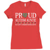 proud autism auntie Ladies Fitted T-Shirt