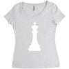 Chess King and Pawn Women's Triblend Scoop T-shirt