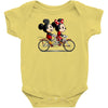 biking down main street Baby Bodysuit