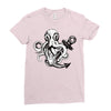 pirate octopus Ladies Fitted T-Shirt