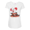 happy halloween clown Maternity Scoop Neck T-shirt