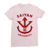 saiyan universty Ladies Fitted T-Shirt