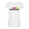 Fire Black Maternity Scoop Neck T-shirt
