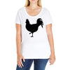 Chicken and Little Chick Ladies Curvy T-Shirt