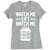 watch me lift watch me Ladies Fitted T-Shirt