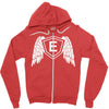 letter e with wings Zipper Hoodie