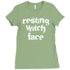 resting witch face Ladies Fitted T-Shirt