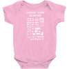 choose your weapon gamers Baby Bodysuit