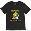 World's Best Boss Mario V-Neck Tee