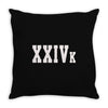 XXIV K Throw Pillow