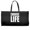 choose life Weekender Totes