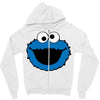 Cookie Monster Face Zipper Hoodie
