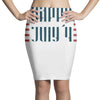 happy july 4th Pencil Skirts