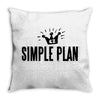 simple plan Throw Pillow
