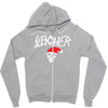 sleigher metal style xmas Zipper Hoodie