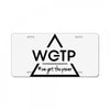 we got the power License Plate