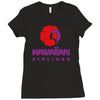 stylish retro hawaiian airlines Ladies Fitted T-Shirt