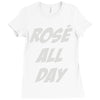 rose' all day Ladies Fitted T-Shirt
