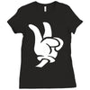 peace sign Ladies Fitted T-Shirt