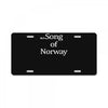 song of norway License Plate