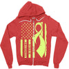 lyme disease awareness Zipper Hoodie