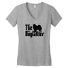 the dogfather american eskimo dog Women's V-Neck T-Shirt