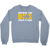 born to dive forced to work Crewneck Sweatshirt