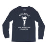 hillbilly hog wrestling champ  funny  comic wrestling redneck Long Sleeve Shirts