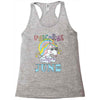 unicorns are born in june cute unicorn Racerback Tank