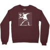 with banksy flower bomb print Crewneck Sweatshirt