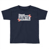 blessed aunitie with flower white color Toddler T-shirt