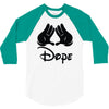 mickey mouse sexy dope 3/4 Sleeve Shirt