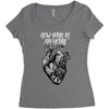 new york in my heart Women's Triblend Scoop T-shirt