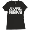 my uke calls me senpai Ladies Fitted T-Shirt