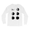 the phases of the moon of laika dog Long Sleeve Shirts