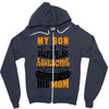 My Son Is Super Awesome His Mom Zipper Hoodie