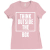 think outside the box Ladies Fitted T-Shirt
