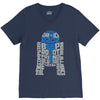 r2d2 typography V-Neck Tee