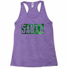 santa green glitter Racerback Tank