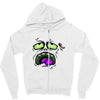monster face Zipper Hoodie