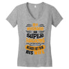 My Husband Is Super Awesome Women's V-Neck T-Shirt