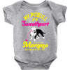 my pitbull is a sweetheart Baby Onesie