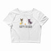 happy meowr Crop Top