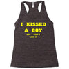 i kissed a boy Racerback Tank