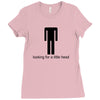 offensive t shirt lookng for a little head rude tee funny shirt Ladies Fitted T-Shirt