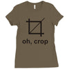 oh crop Ladies Fitted T-Shirt