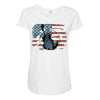 us flag Maternity Scoop Neck T-shirt